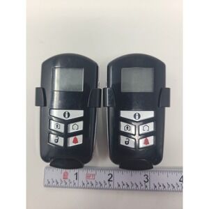 Lot of 2 DSC WT4989 4-Button Wireless Security Key fob w/ Icon Display Working